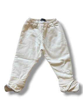 Burberry Cream Baby Joggers with Branded Waistband - 12 Months
